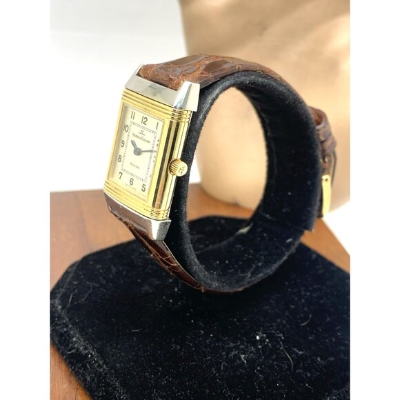 Jaeger-LeCoultre Reverso Women's Watch 260.5.08 Swiss Quartz 20x33mm Gold Steel - Picture 2 of 14